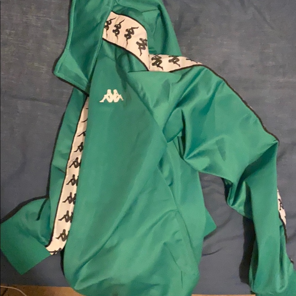 All green kappa jacket